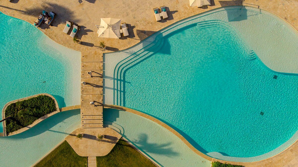 Aerial View of the Pools at Eden Roc Cap Cana_Reservest