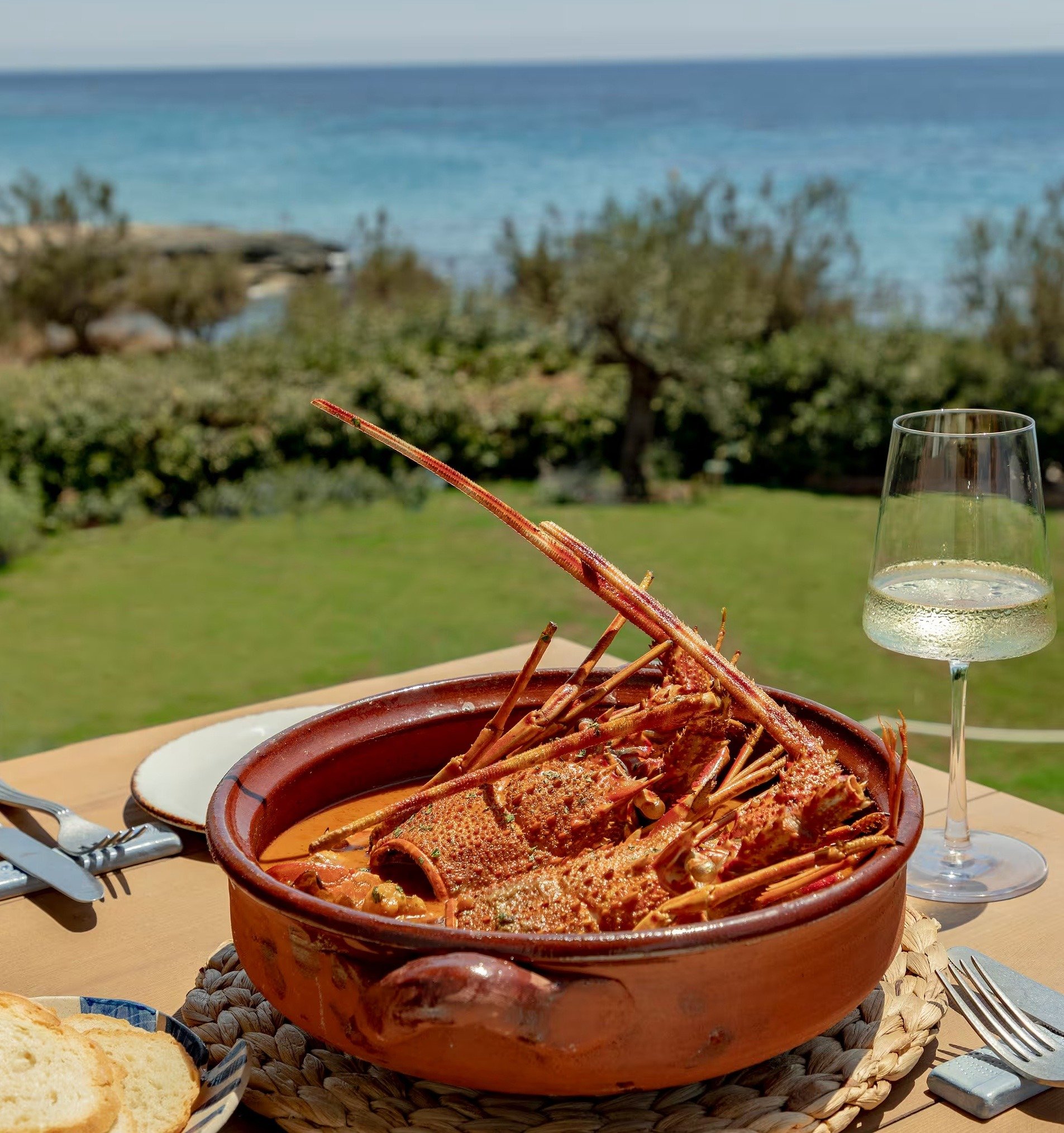 Dishes at S'Amarador at Villa Le Blanc Gran Melia